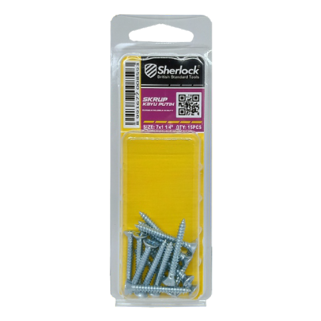 MIKA-Flexigo Skrup KAYU PUTIH (7x1 1/4") (15pcs/Pak)