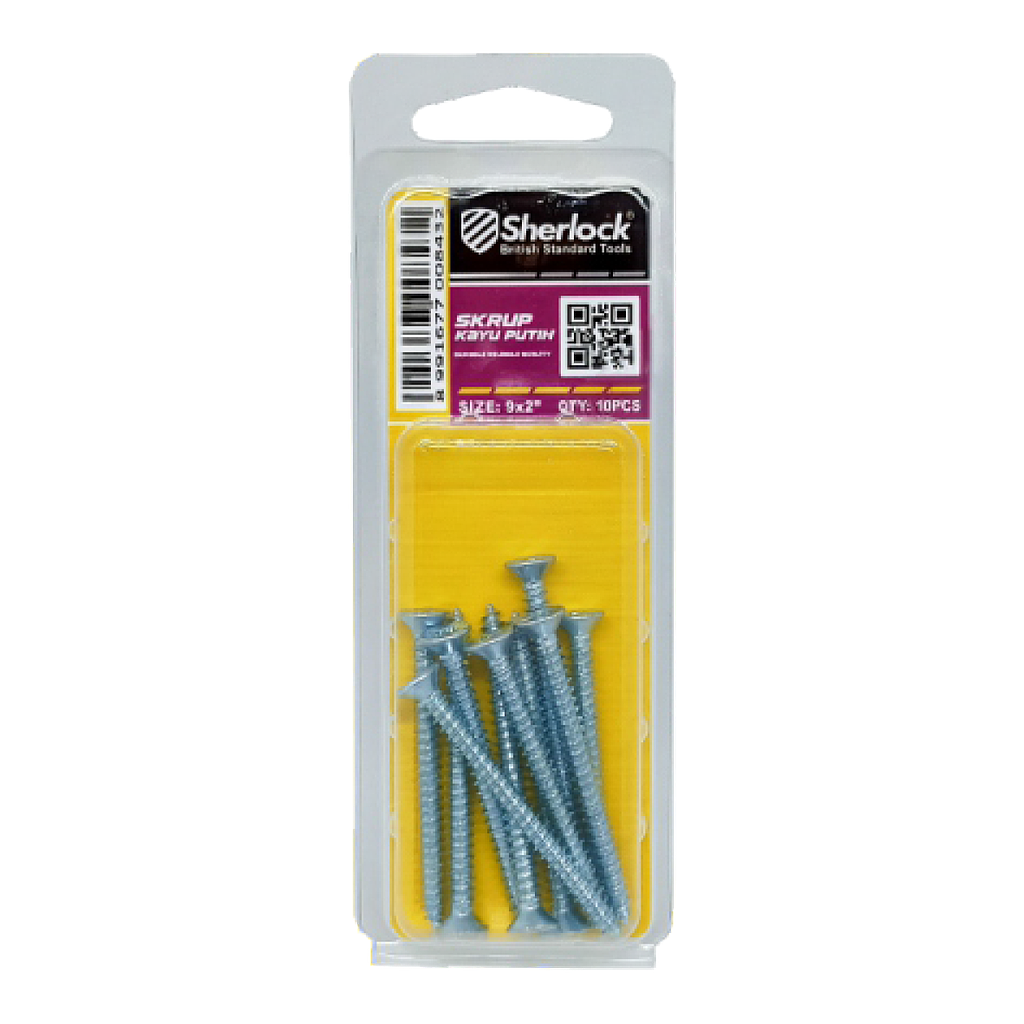 MIKA-Flexigo Skrup KAYU PUTIH (9x2") (15pcs/Pak)