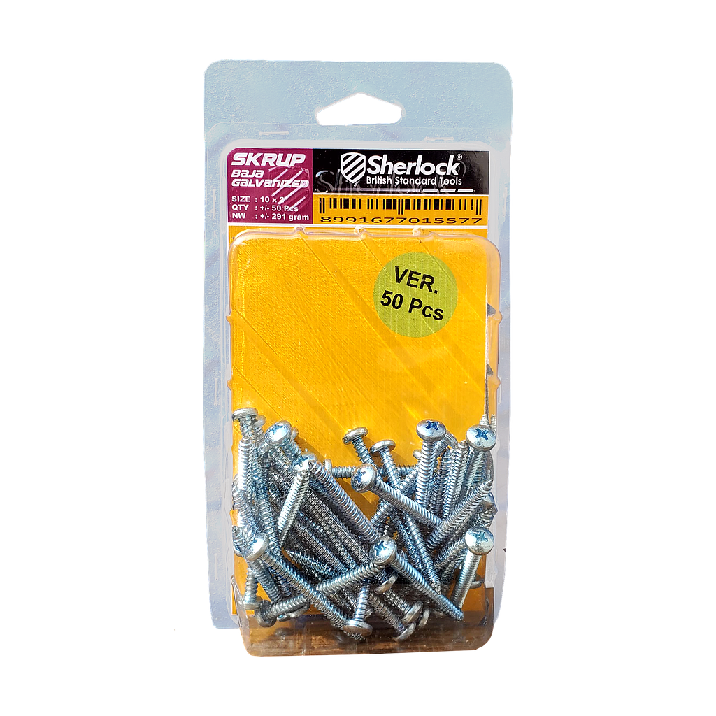 MIKA-Flexigo Skrup KAYU PUTIH S10 (10x2") (50pcs/Pak)