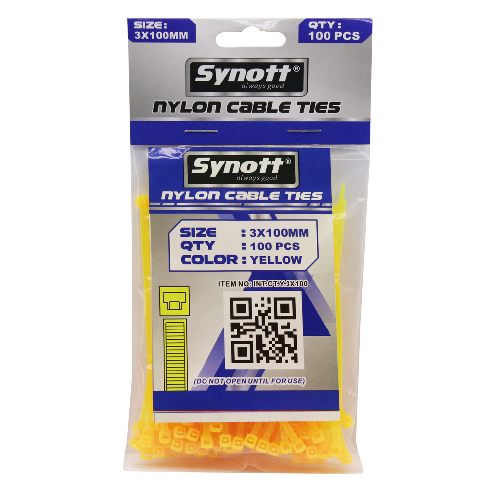 SYNOTT Kabel Tis 3x100mm KUNING (100pcs/pak)