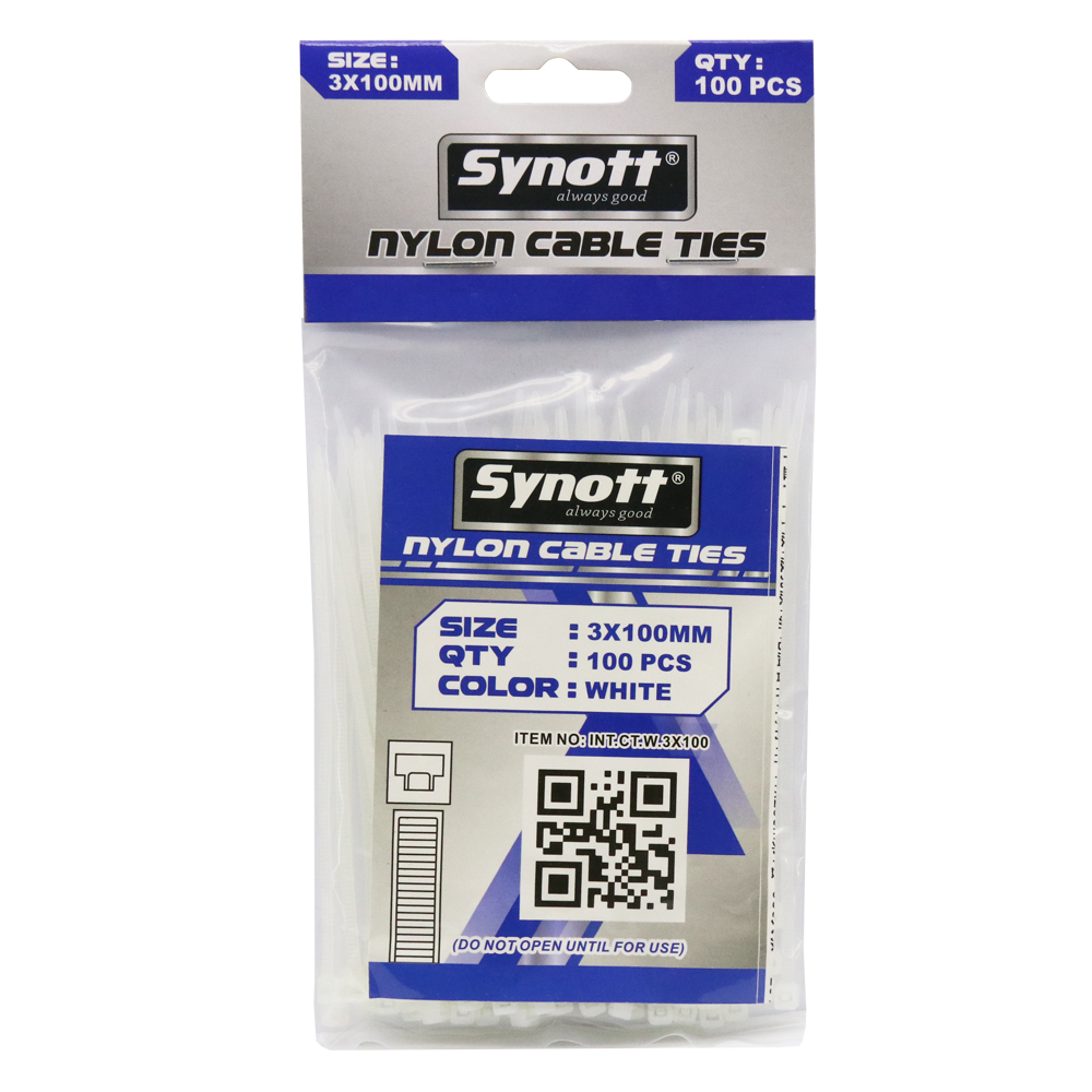 SYNOTT Kabel Tis 3x100mm PUTIH (100pcs/pak)