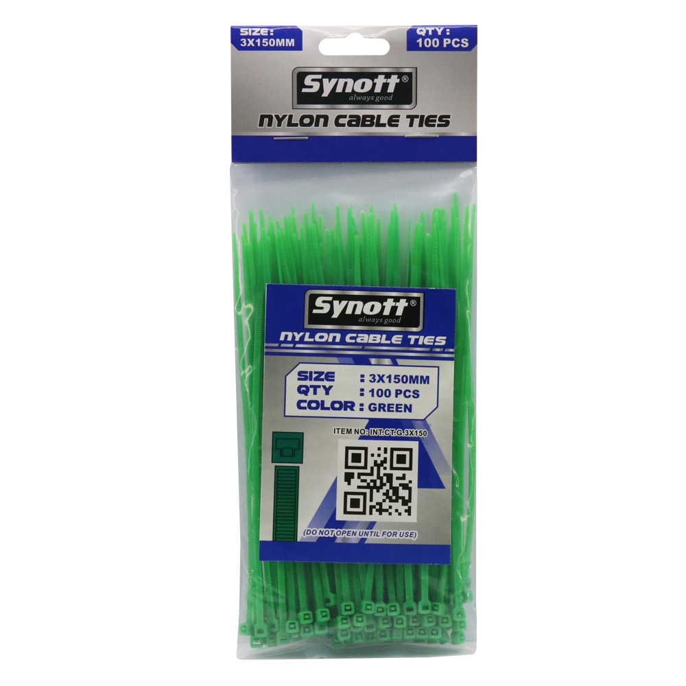 SYNOTT Kabel Tis 3x150mm HIJAU (100pcs/pak)