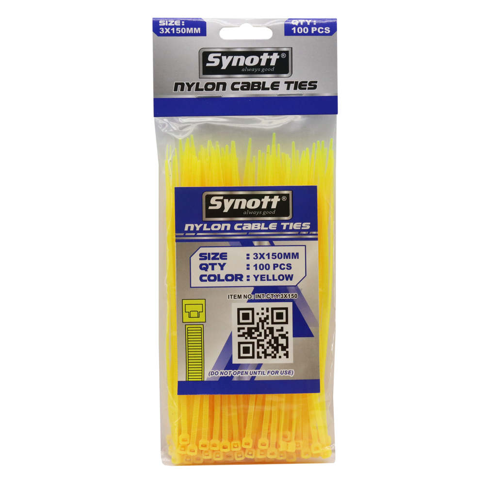 SYNOTT Kabel Tis 3x150mm KUNING (100pcs/pak)
