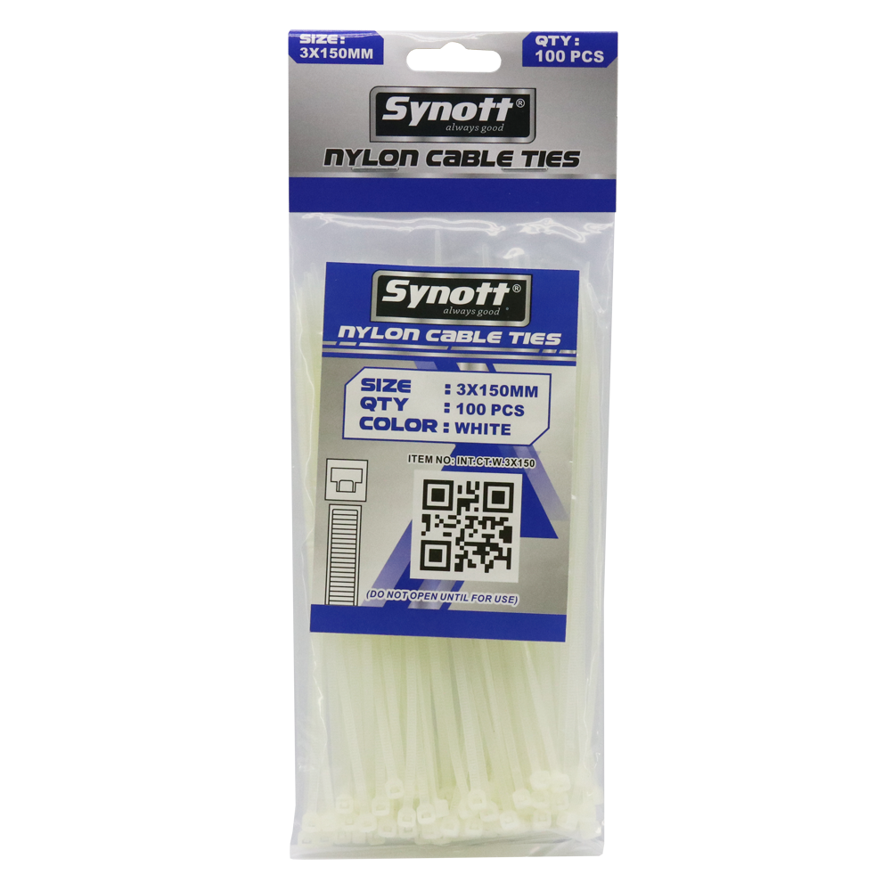 SYNOTT Kabel Tis 3x150mm PUTIH (100pcs/pak)