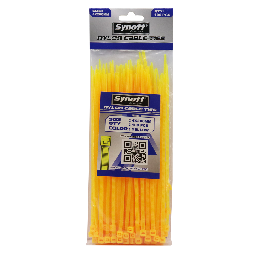 SYNOTT Kabel Tis 4x200mm KUNING (100pcs/pak)