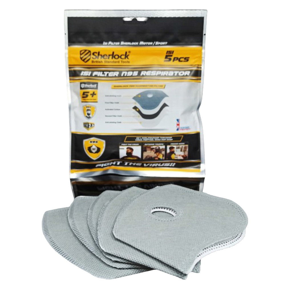 Sherlock Filter Masker SPORT Respirator N95 (5pcs/pack)(PCS) 