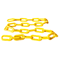 Rantai Plastik 8 mm x 1 meter - Kuning
