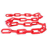 Rantai Plastik 8 mm x 1 meter - Merah