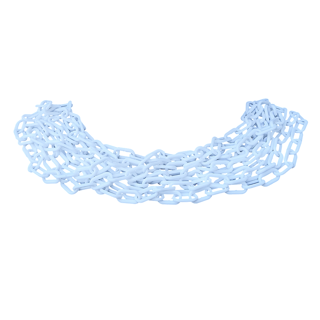Rantai Plastik 8 mm x 25 Meter - Putih