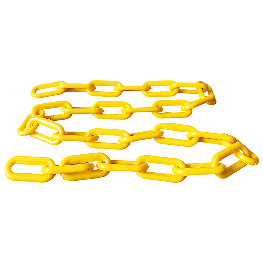 Rantai Plastik 8 mm x 4 meter - Kuning